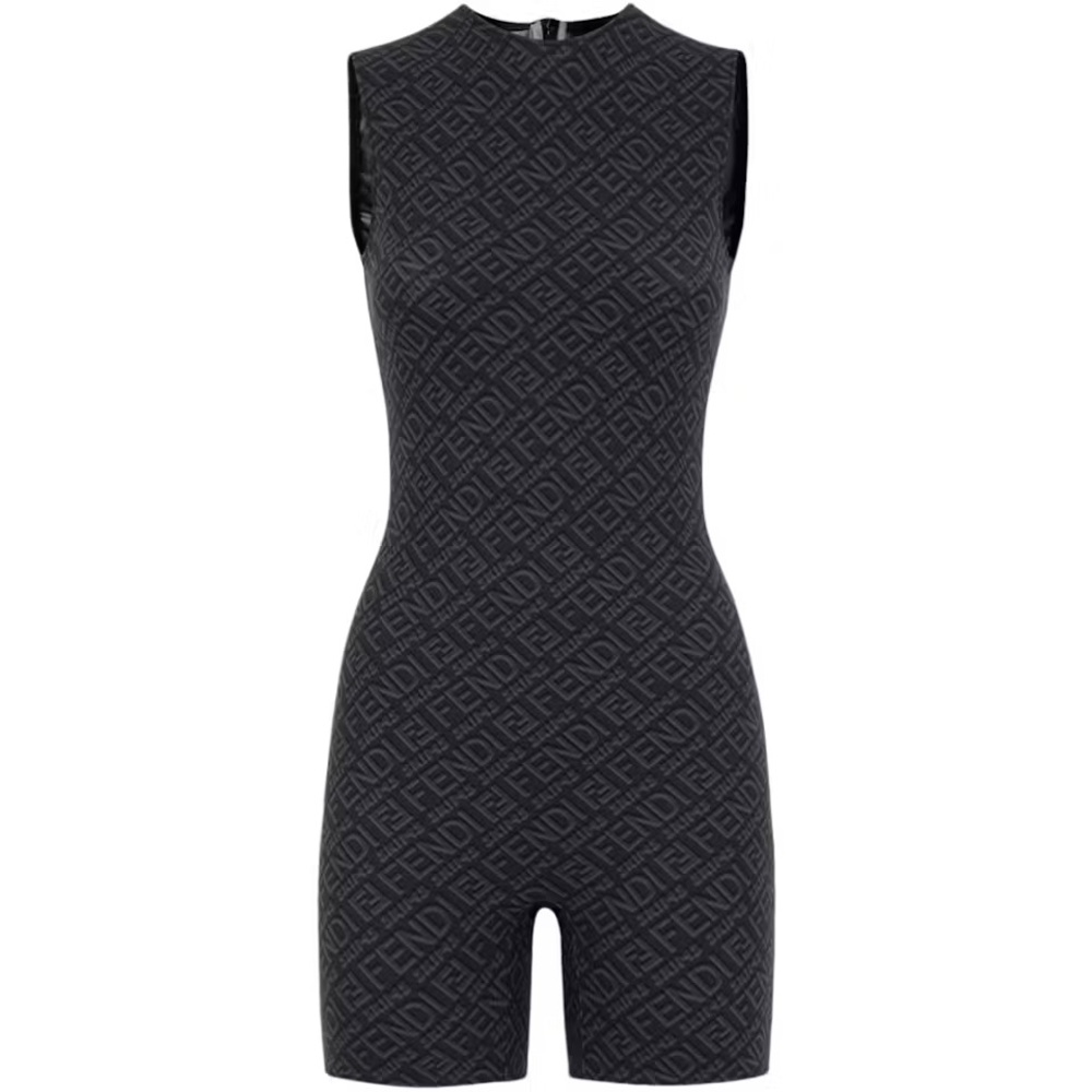 ✨NWT✨ Fendi x SKIMS Sleeveless Mid Thigh Bodysuit
